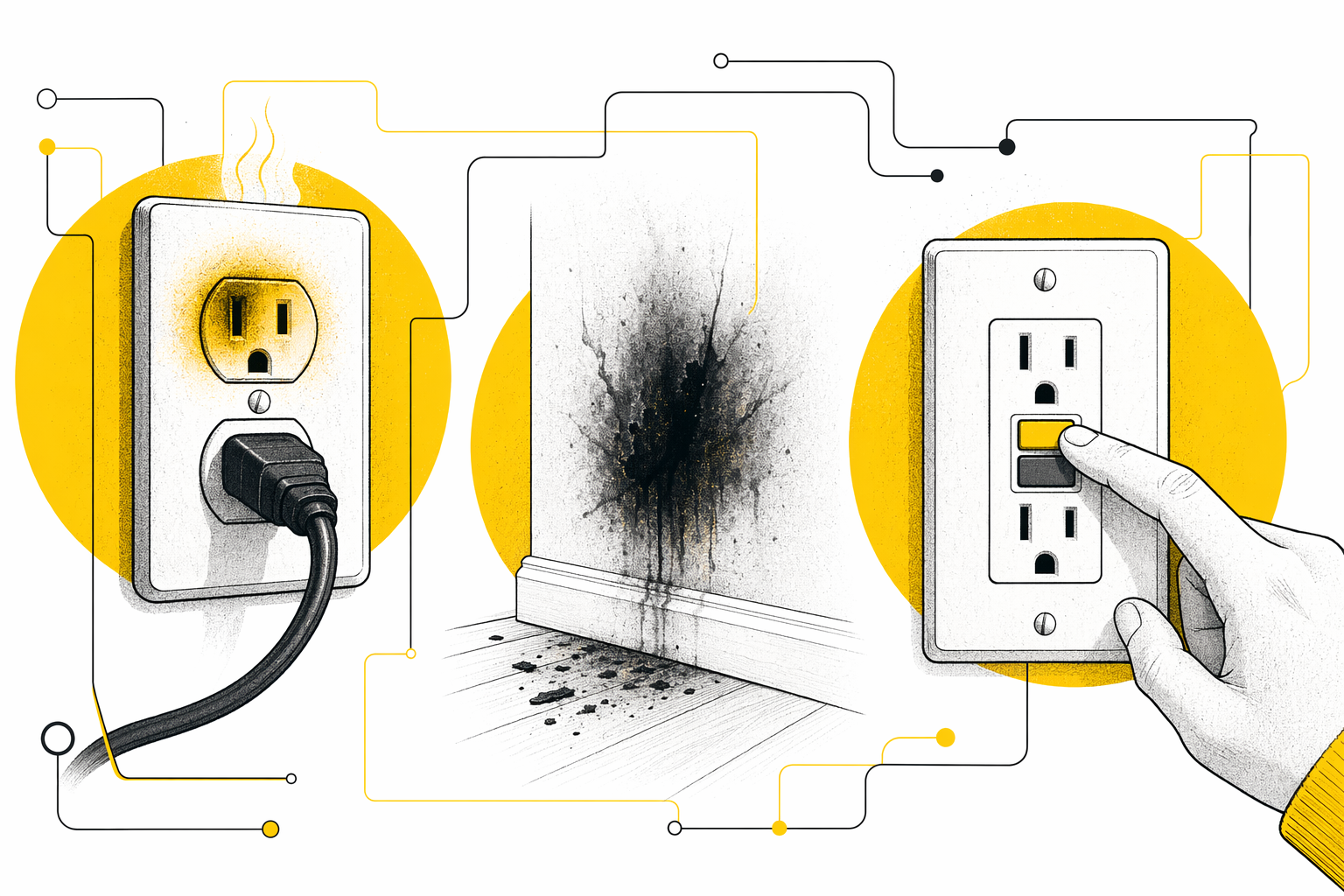 Illustration for Home electrical safety basics