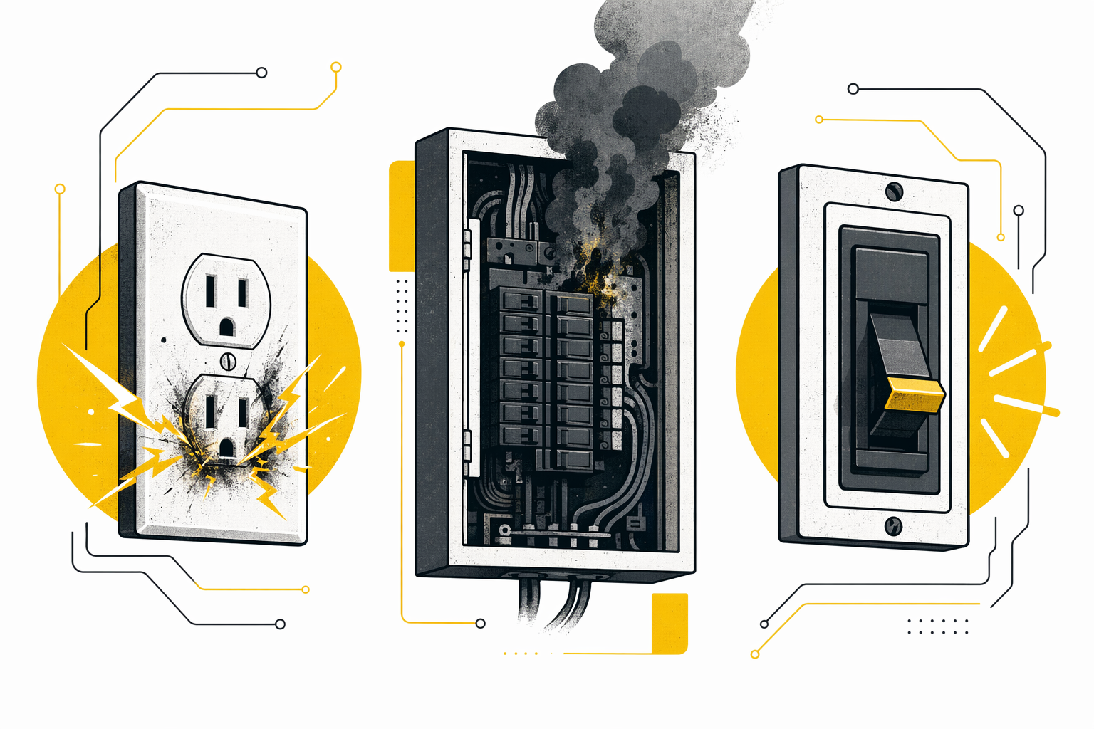 Illustration for Emergency electrical service