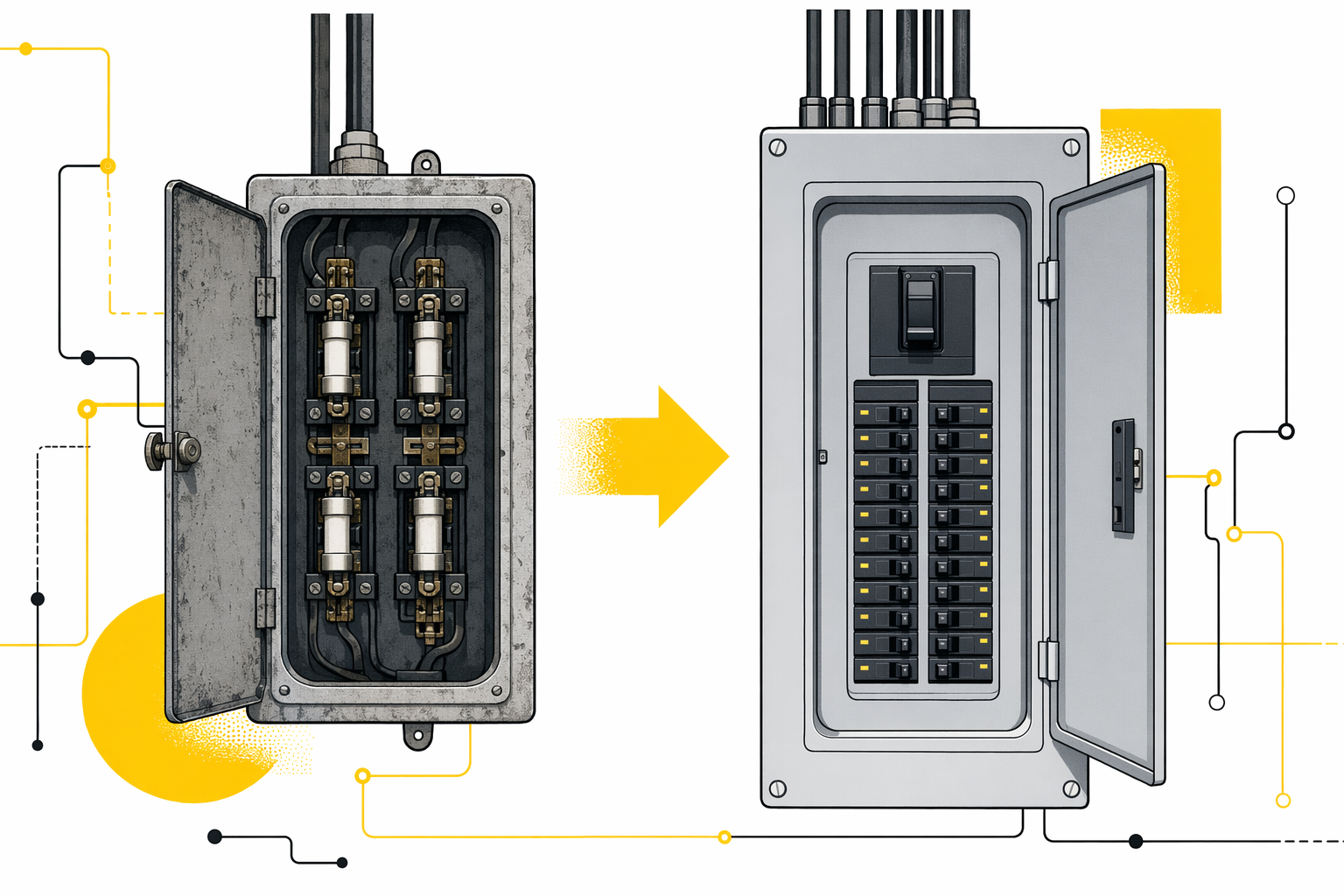 Illustration for Electrical panel upgrades & service
